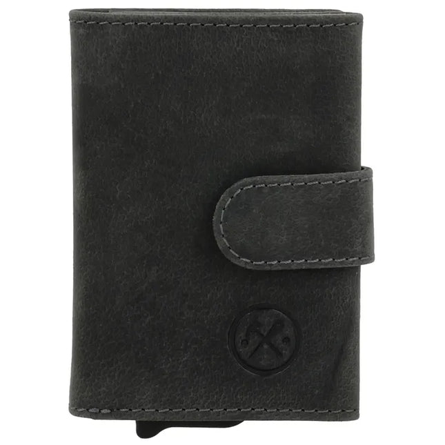 Hide & Stitches Idaho Leren Safety Wallet Pasjeshouder