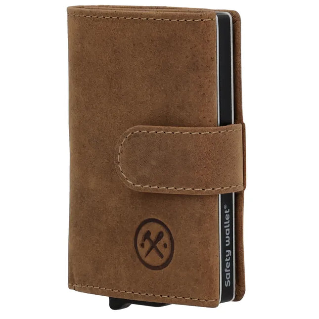 Hide & Stitches Idaho Leren Safety Wallet Pasjeshouder