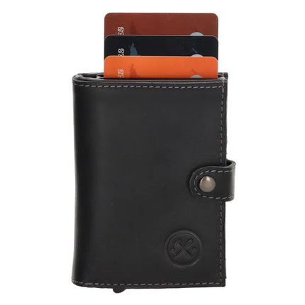 Hide & Stitches Pasjeshouder Japura Safety Wallet Waxleder