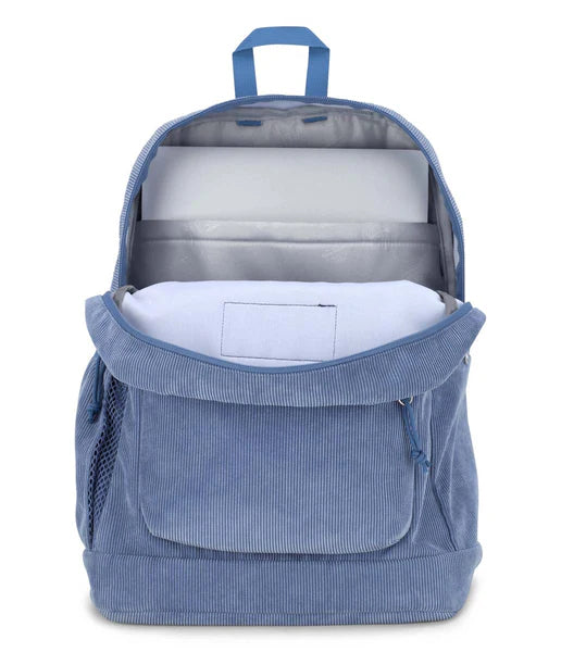 JanSport Cross Town Plus Elemental Blue Corduroy 15.6 Inch