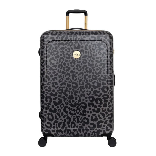 MOSZ Dames Grote Koffer Zwarte Luipaard - 76 cm - Lauren