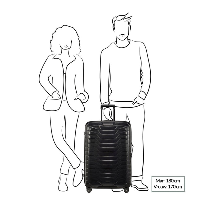Samsonite Harde Koffer Proxis Spinner 75 Super Light