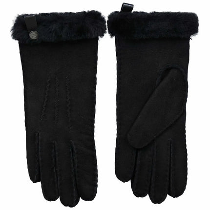 Van Buren Lamsvacht Dames Handschoenen Zwart